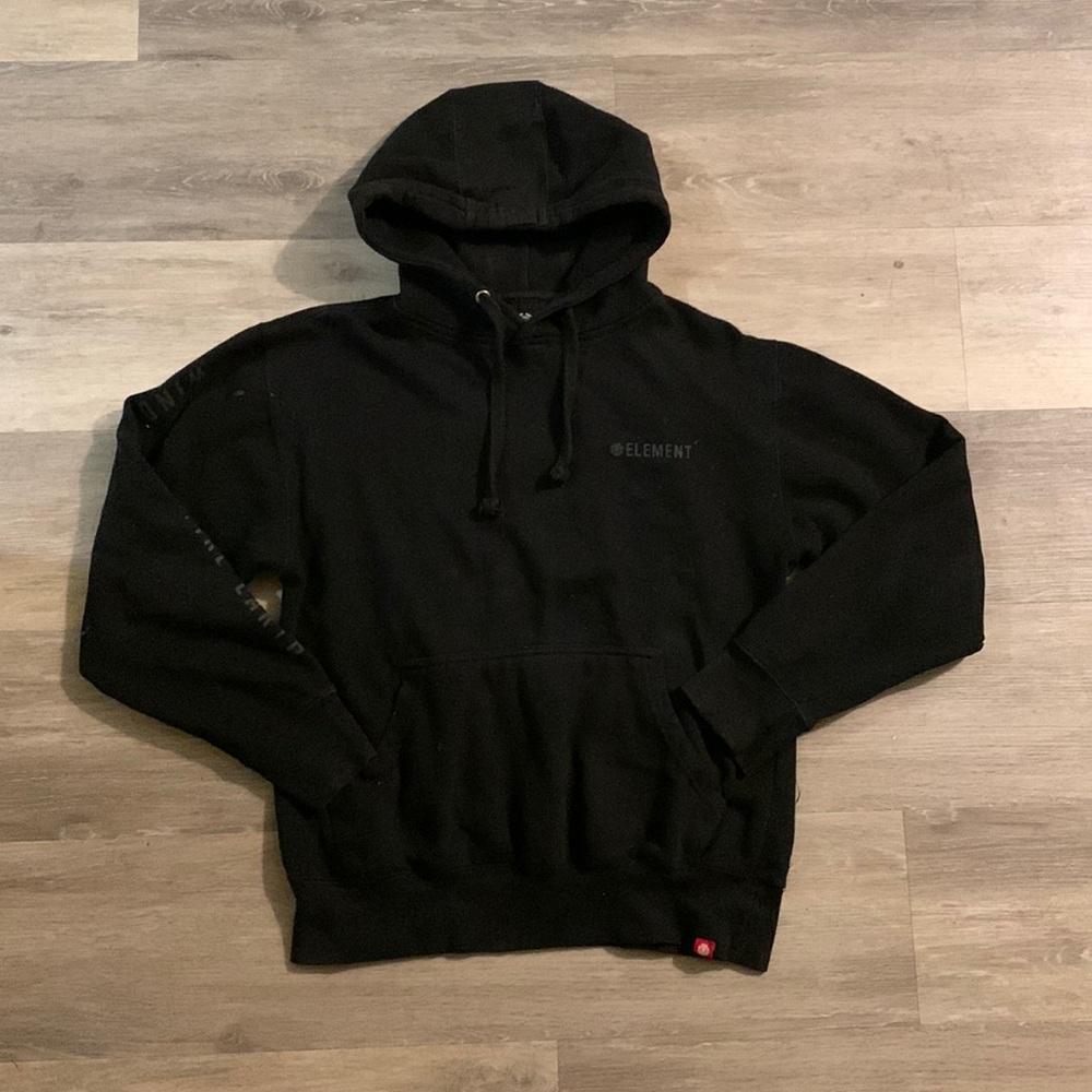 All black element hoodie
